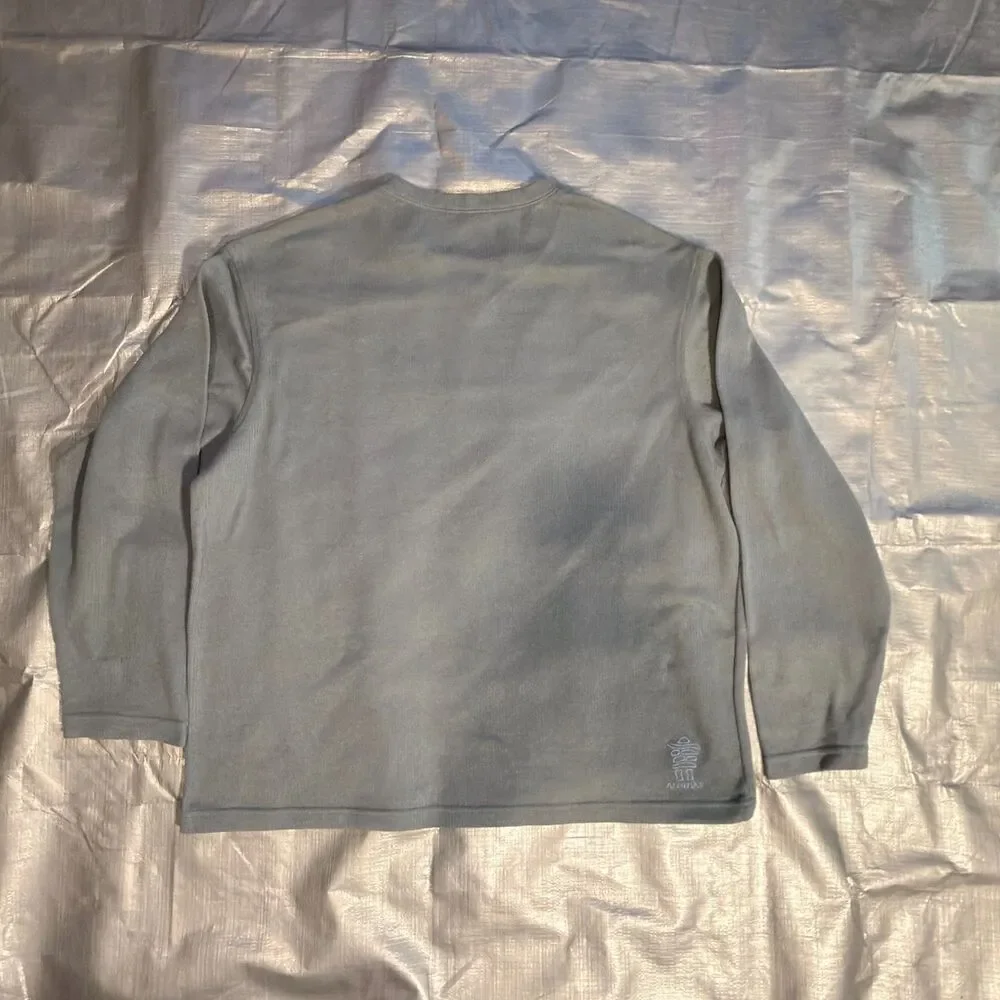 Vintage Lowe Alpine Aleutian Fleece Sweater Mens Large V Neck Green Made in Cana